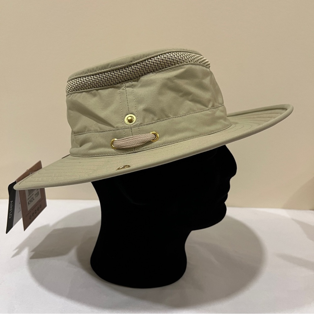 TILLEY LTM3 AIRFLO CLASSIC SUN HAT SIZE 7 3/8 - KHAKI/OLIVE - MADE IN CANADA 🇨🇦